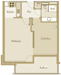 2-Zimmer-Wohnung
