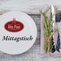 Rustic table setting with rosemary on light wooden table. Holidays decoration on Provence style. Romantic dinner. Flat lay